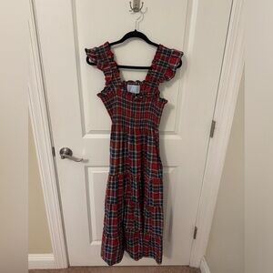 Hill House Ellie Nap Dress, Red Tartan, Medium